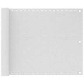 Vidaxl Balkon ekran 75x500 cm HDPE White