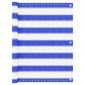 Vidaxl Balcony ekran 75x400 cm HDPE Blue and White