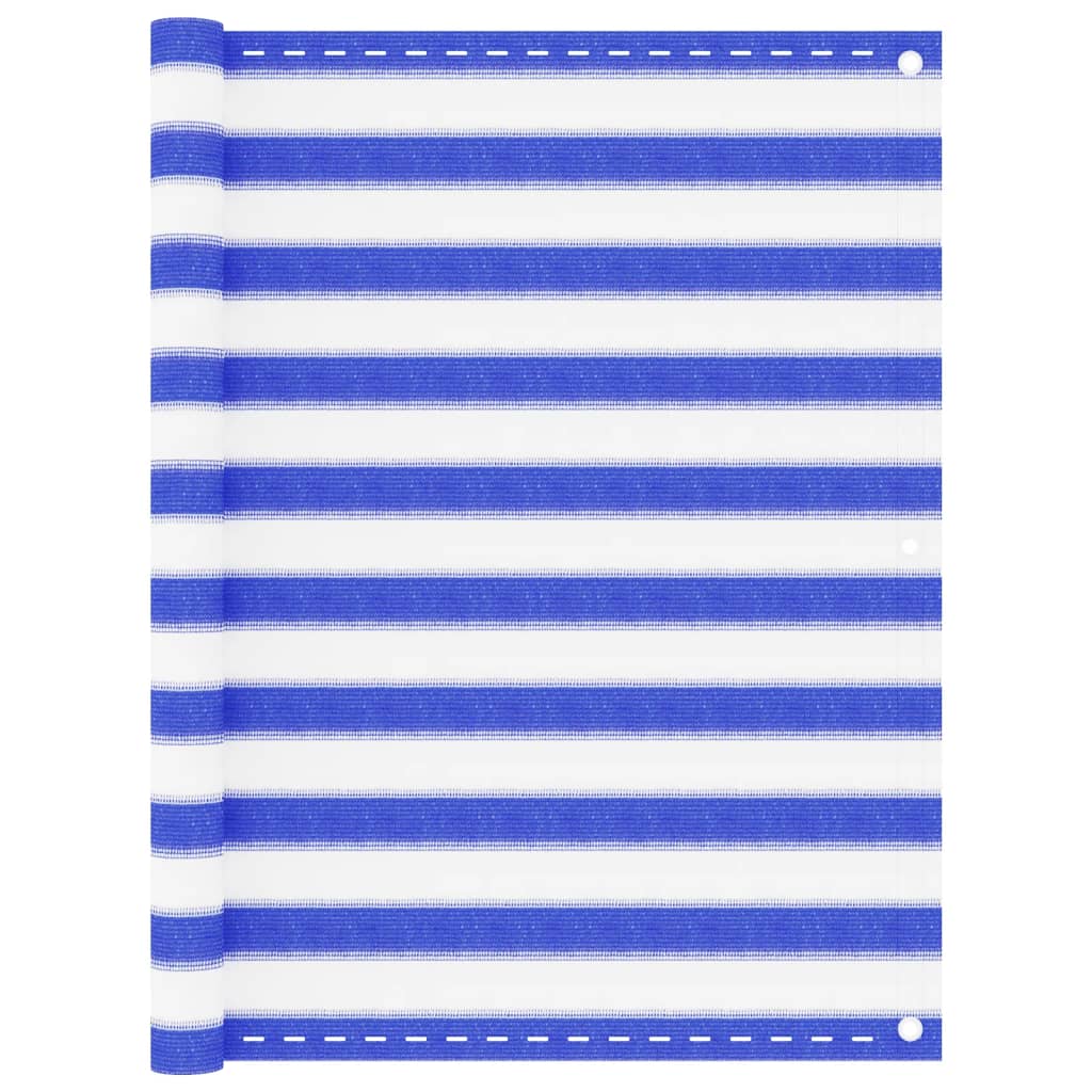 Vidaxl Balkon ekran 120x600 cm HDPE Blue and White