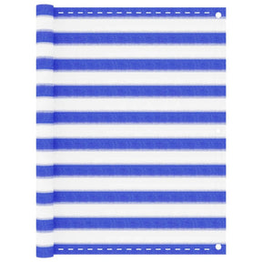 Vidaxl Balkon ekran 120x600 cm HDPE Blue and White
