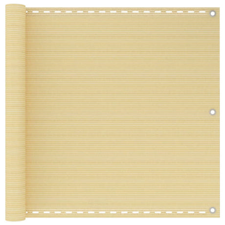 Vidaxl Balkon ekran 90x500 cm hdpe beige