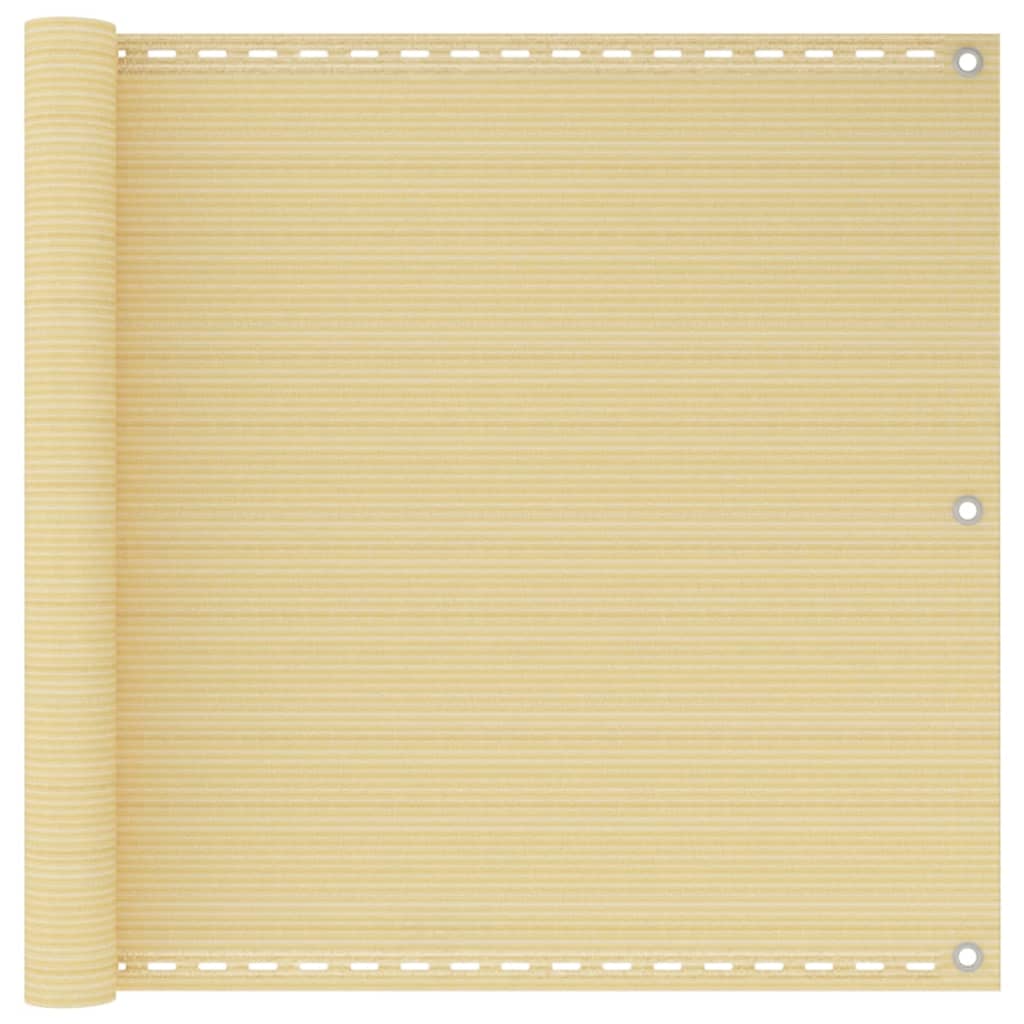 Vidaxl Balkon ekran 90x600 cm hdpe beige