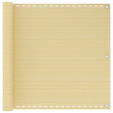 Vidaxl Balkon ekran 90x600 cm hdpe beige
