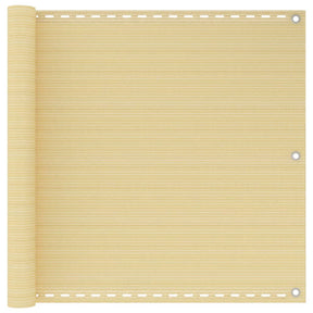 Vidaxl Balkon ekran 90x600 cm hdpe beige