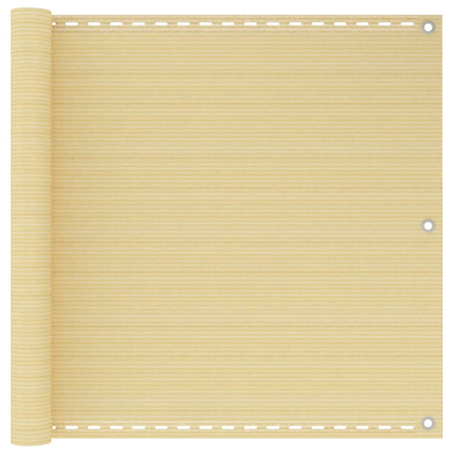 Vidaxl Balkon ekran 90x600 cm hdpe beige