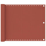 Vidaxl Balkon ekran 75x400 cm HDPE Terracotta -colored