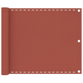 Vidaxl Balkon ekran 75x400 cm HDPE Terracotta -colored