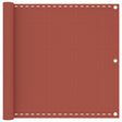 Vidaxl Balkon ekran 90x400 cm HDPE Terracotta -colored