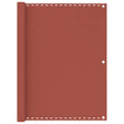 Vidaxl balkonscherm 120x300 cm hdpe terracotta