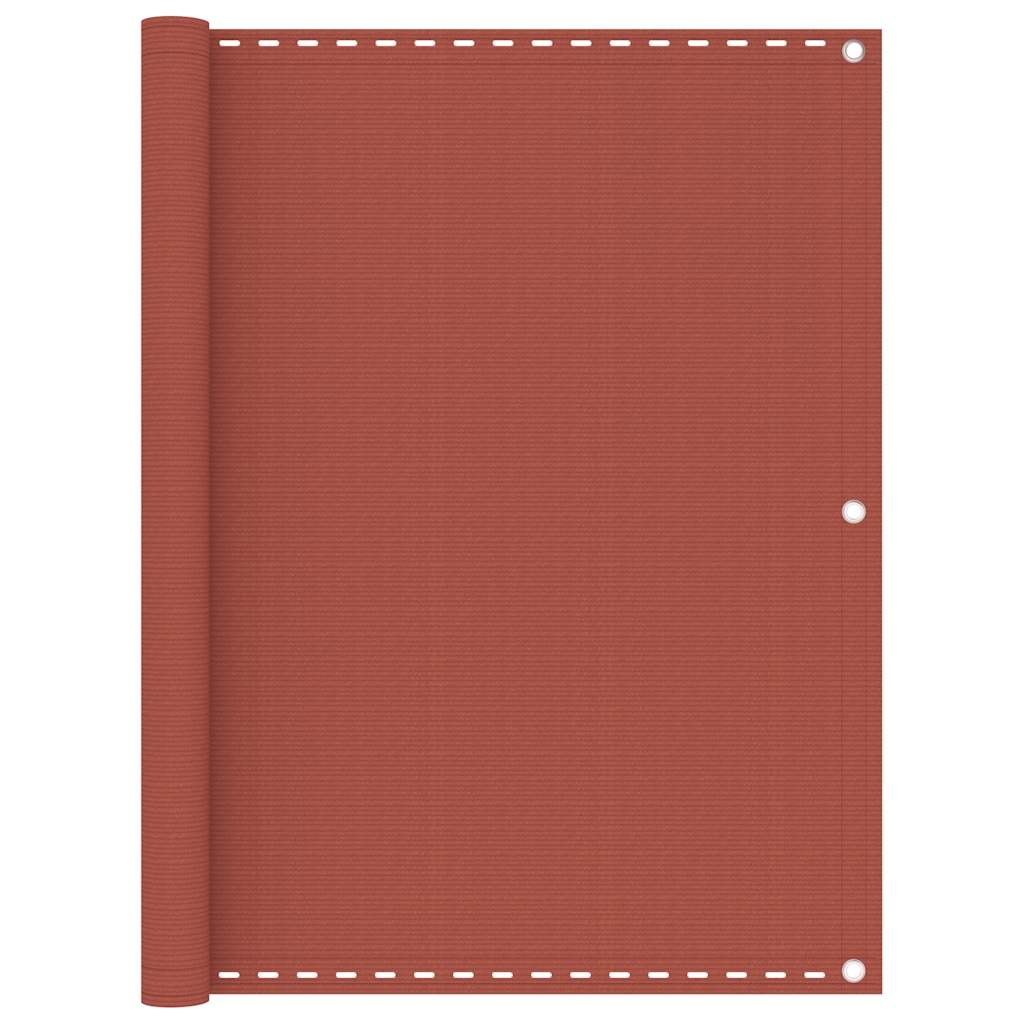 Vidaxl Balkon ekran 120x500 cm HDPE Terracotta