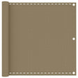 Vidaxl balkonscherm 90x300 cm hdpe taupe