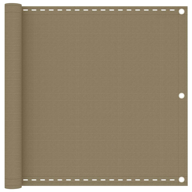 Vidaxl balkonscherm 90x400 cm hdpe taupe