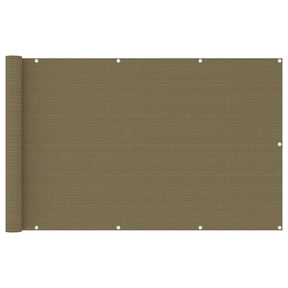 Vidaxl Balkon ekran 120x400 cm HDPE Taupe