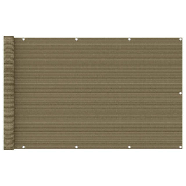 Vidaxl Balkon ekran 120x400 cm HDPE Taupe