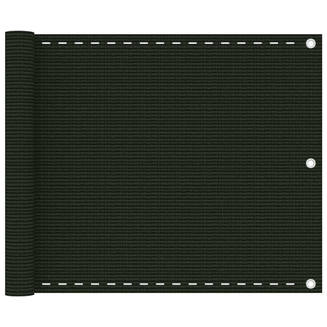 Vidaxl Balkon ekran 75x400 cm HDPE Donkergroen