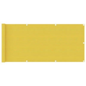 Vidaxl Balcony ekran 75x300 cm HDPE żółty