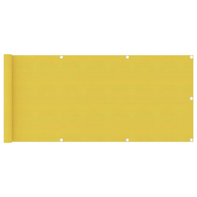 Vidaxl Balcony ekran 75x300 cm HDPE żółty