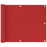 Vidaxl Balkon ekran 75x300 cm HDPE RED