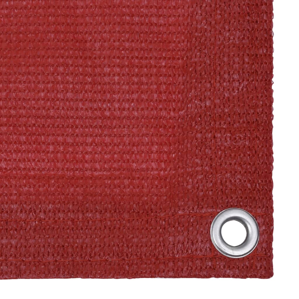 Vidaxl Balcony ekran 75x400 cm HDPE RED
