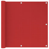 Vidaxl Balcony ekran 90x300 cm HDPE RED