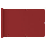 Vidaxl Balcony ekran 90x400 cm HDPE RED