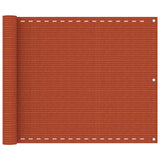 Vidaxl Balkon ekran 75x500 cm HDPE Oranje