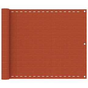 Vidaxl Balkon ekran 75x500 cm HDPE Oranje