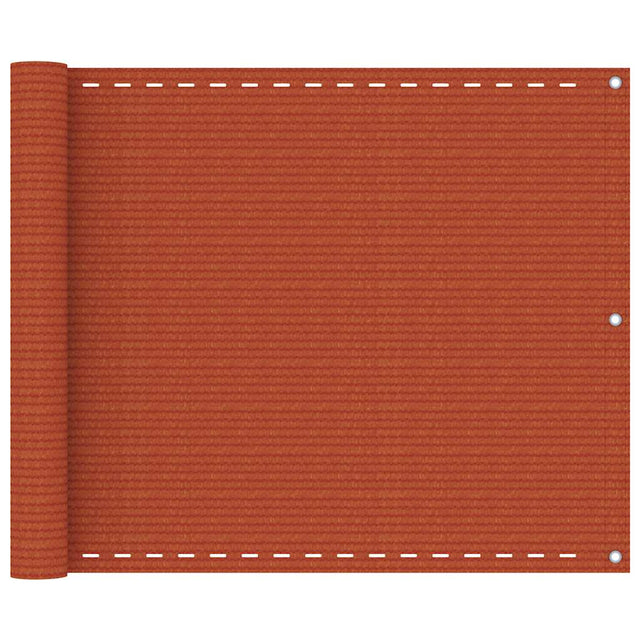 Vidaxl Balkon ekran 75x500 cm HDPE Oranje