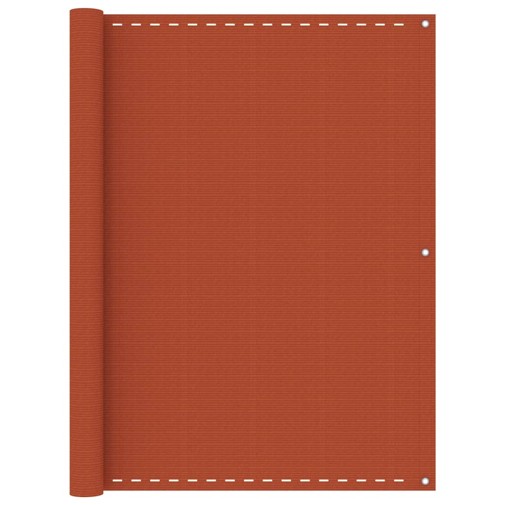 Vidaxl Balkon ekran 120x400 cm hdpe oranje
