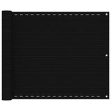Vidaxl balkonscherm 75x300 cm hdpe zwart