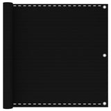 Vidaxl Balkon ekran 90x400 cm HDPE Black