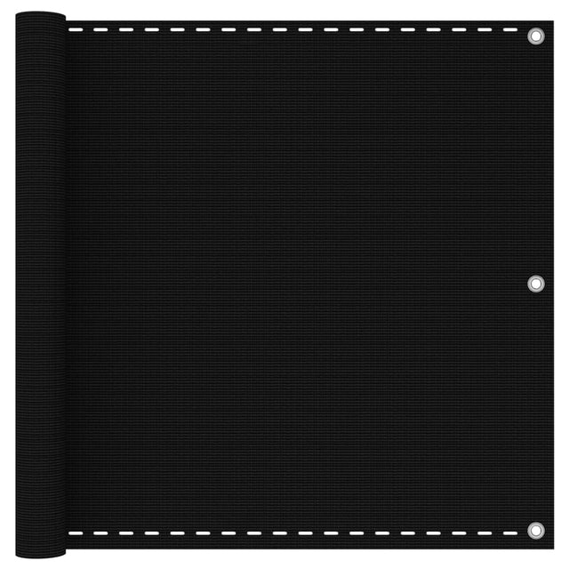 Vidaxl Balkon ekran 90x400 cm HDPE Black