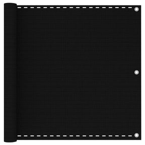 Vidaxl balkonscherm 90x500 cm hdpe zwart