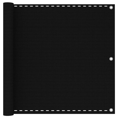 Vidaxl balkonscherm 90x500 cm hdpe zwart