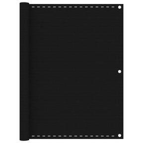 Vidaxl Balcony ekran 120x400 cm HDPE Black