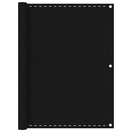 Vidaxl Balcony ekran 120x400 cm HDPE Black