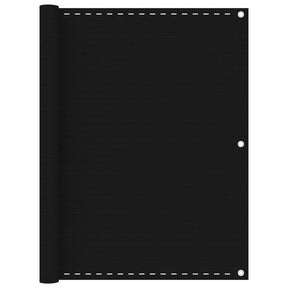 Vidaxl Balcony ekran 120x500 cm HDPE Black