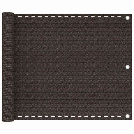 Vidaxl Balkon ekran 75x400 cm HDPE Brown