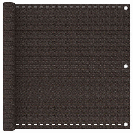 Vidaxl balkonscherm 90x400 cm hdpe bruin