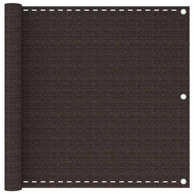 Vidaxl balkonscherm 90x600 cm hdpe bruin