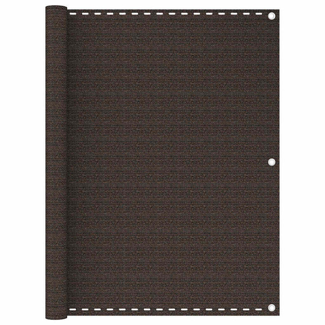 Vidaxl balkonscherm 120x600 cm hdpe bruin