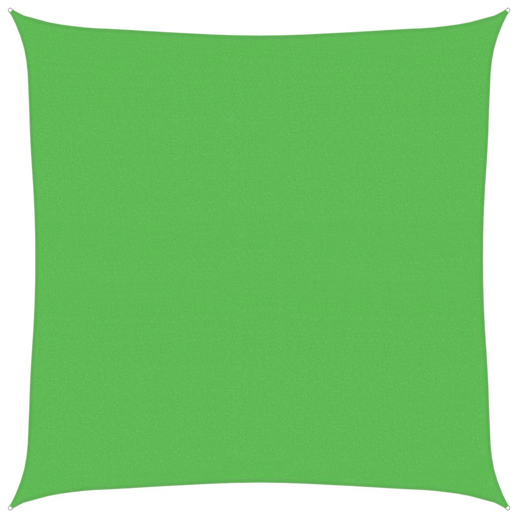 Vidaxl zonnezeil 160 g m² 6x6 m hdpe lichtgroen