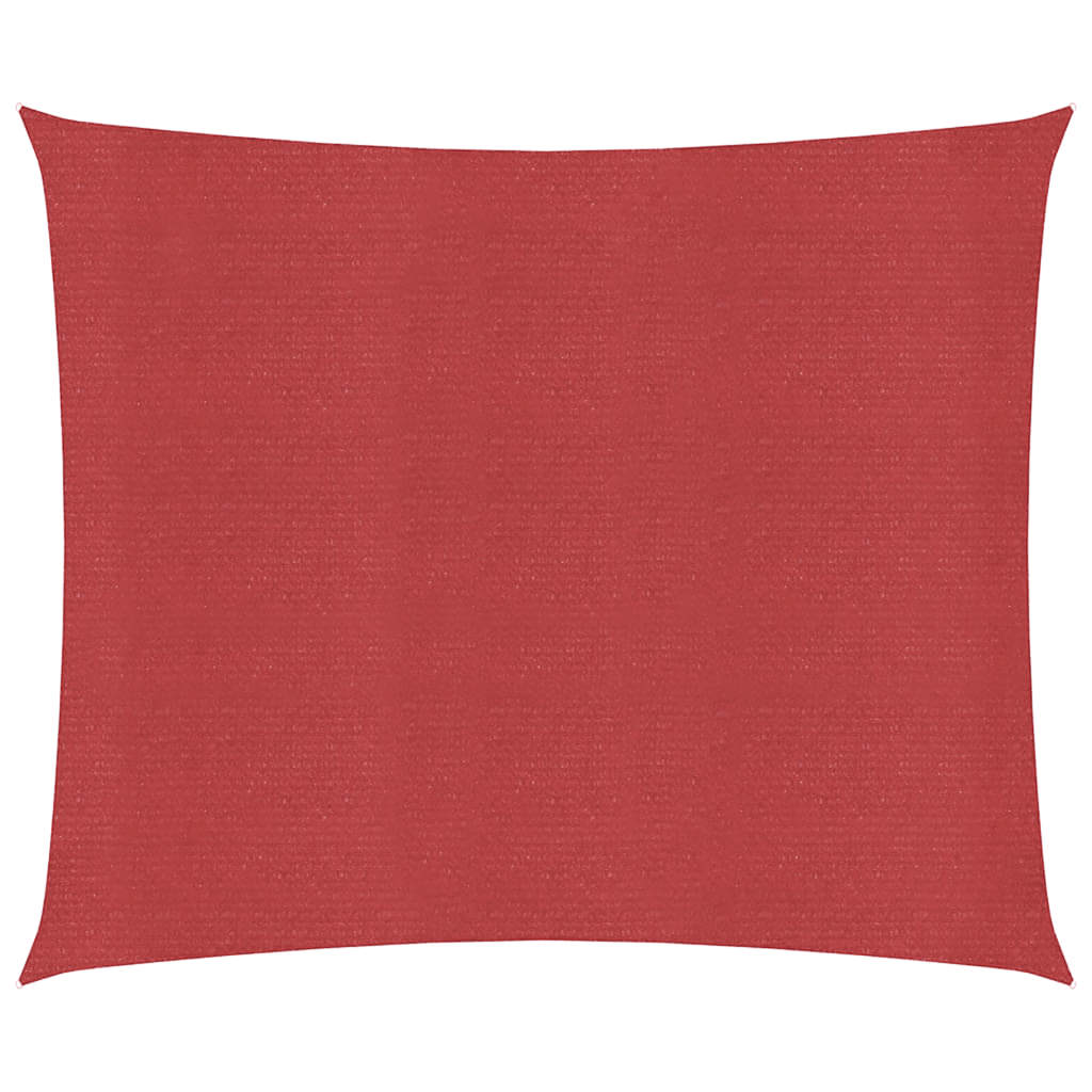 Vidaxl Zonnezeil 160 g m² 5x5 m HDPE RED