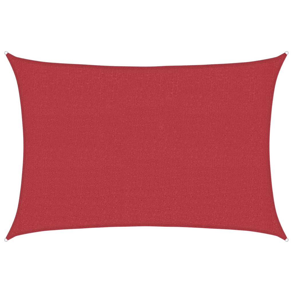 Vidaxl Zonnezeil 160 g m² 5x6 m HDPE RED