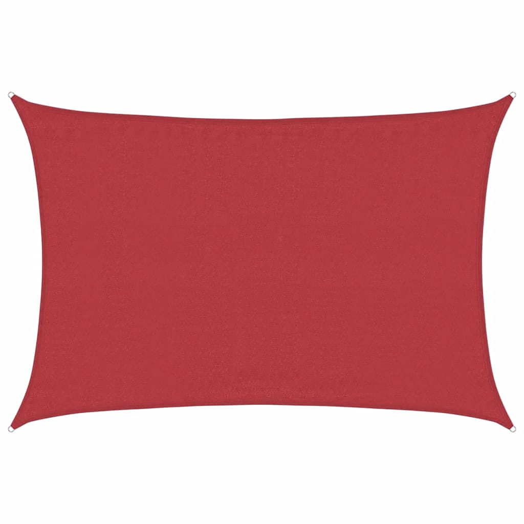 Vidaxl Zonnezeil 160 g m² 5x7 m HDPE RED