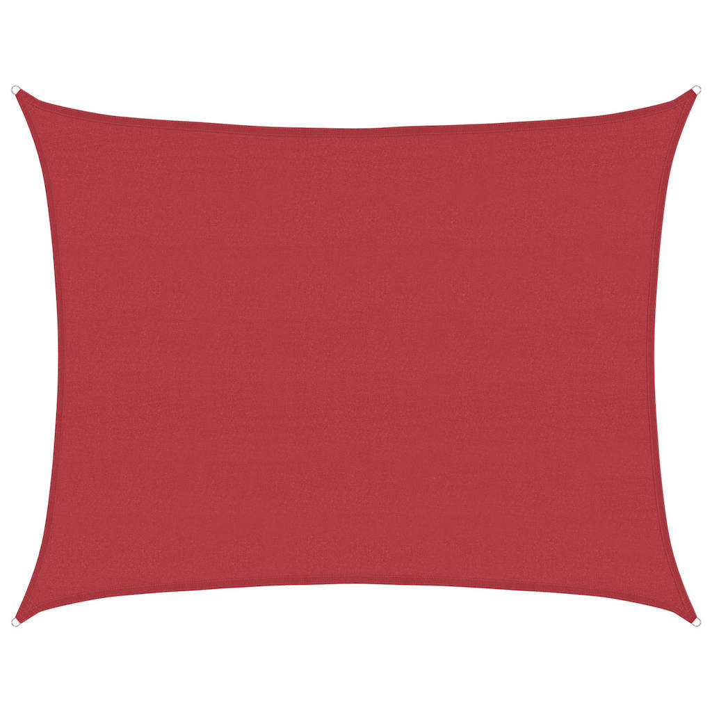 Vidaxl Zonnezeil 160 g m² 6x8 m HDPE RED