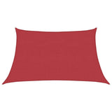 Vidaxl Zonnezeil 160 g m² 3 4x2 M HDPE RED