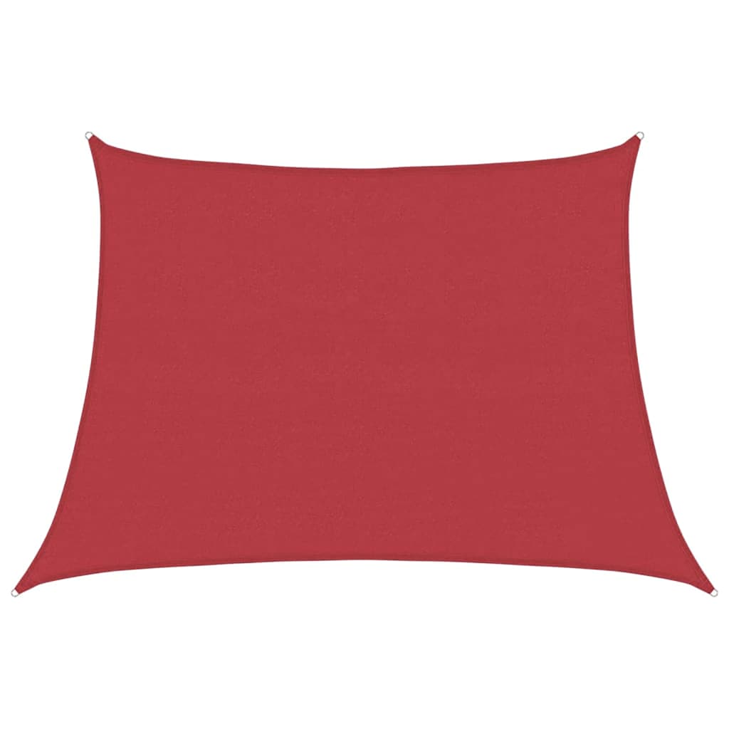 Vidaxl Zonnezeil 160 g m² 4 5x3 M HDPE RED