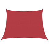 Vidaxl Zonnezeil 160 g m² 4 5x3 M HDPE RED
