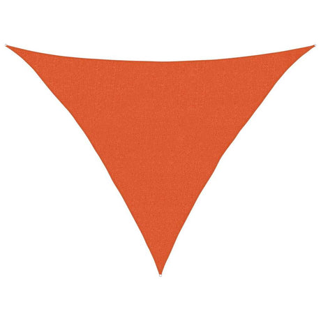 Vidaxl zonnezeil 160 g m² driehoekig 2,5x2,5x3,5 m hdpe oranje